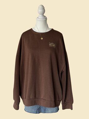 Brown Arid Mountains Crewneck Sweatshirt